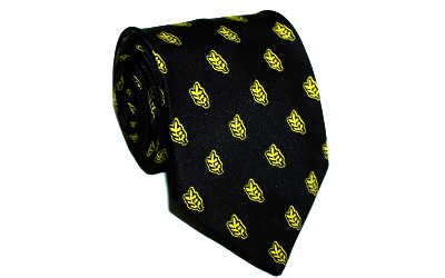 Acacia Leaf Design Masonic Tie