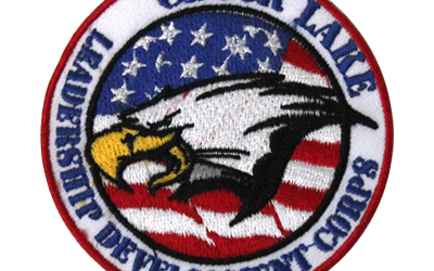 American Machine Embroidered Badge Eagle