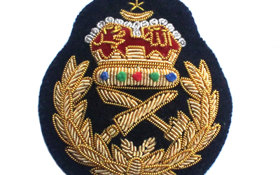 Army Officers Bullion Wire Cap Badge