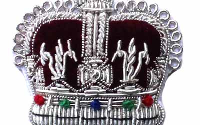 Silver Crown Bullion Badges