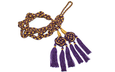 Celtic Knot Cincture Purple And Gold 