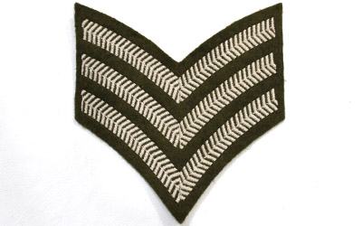 Military Shoulder Insignia Chevron Sergeant supplier