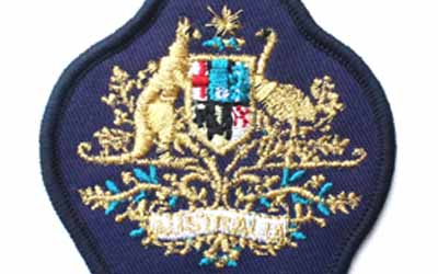 Machine Embroidery Royal Arms Rank Badge