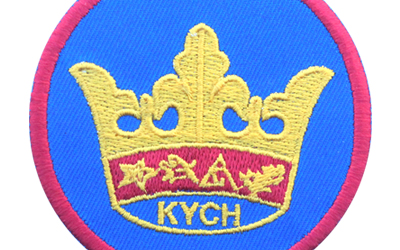 Machine Embroidery Crown Badges