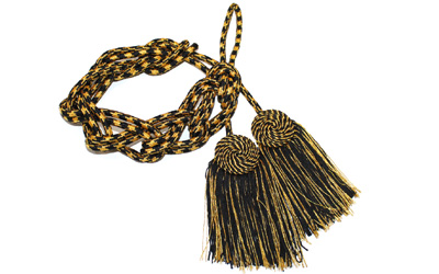 Gold And Black Flat Knot Cincture
