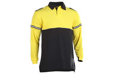 Long Sleeve Two Tone Colored Bike Polo Supplier