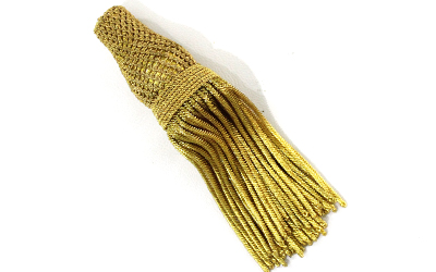 French Gold Metallic Bullion Tassels
