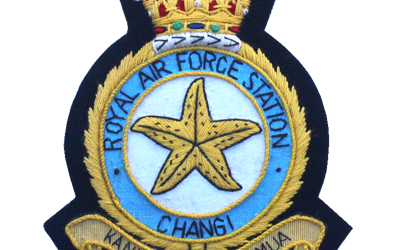 RAF Station Changi Crest blazer Badge