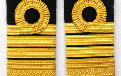Navy Commander shoulder straps, Navy Captain shoulder straps