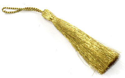Silk Thread Long Tassels Gold