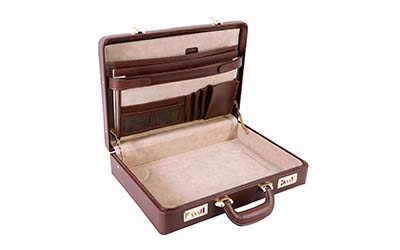 Masonic Regalia Provincial Hard Apron Case in Cowhide Leather with Metal Lock