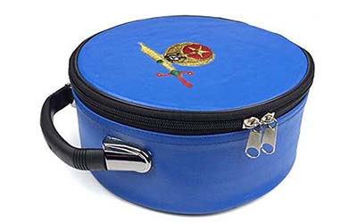 Masonic Regalia Shriner Emblem Blue Cap Case