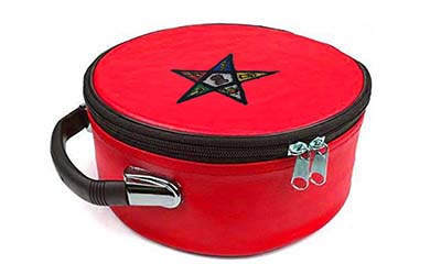 Masonic Regalia OES Order of Eastern Star Red Cap Case 