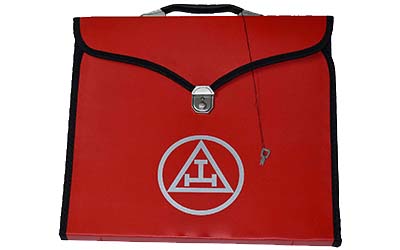 Masonic Red Royal Arch Apron Printed Logo Case