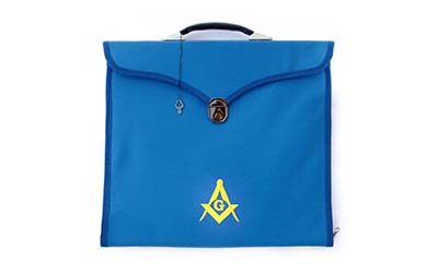 Masonic MM/WM and Provincial Full Dress Blue Cases with hard handle Blue
