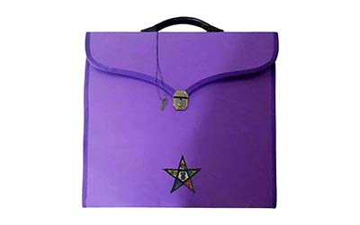 Masonic Regalia Order of Eastern Star OES File Cases with hard handle