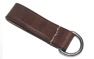 WW1 Brown Leather D-Ring Belt Loop